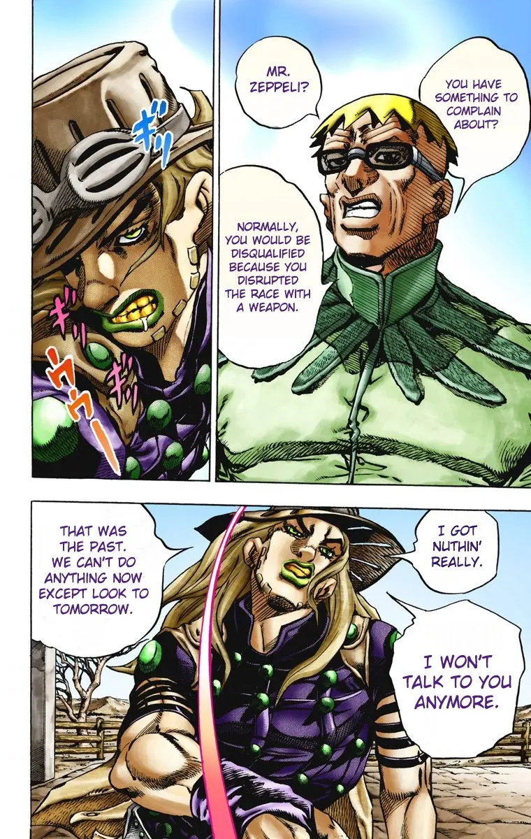 JoJo's Bizarre Adventure Steel Ball Run Colored Manga, chapter 12, page 19