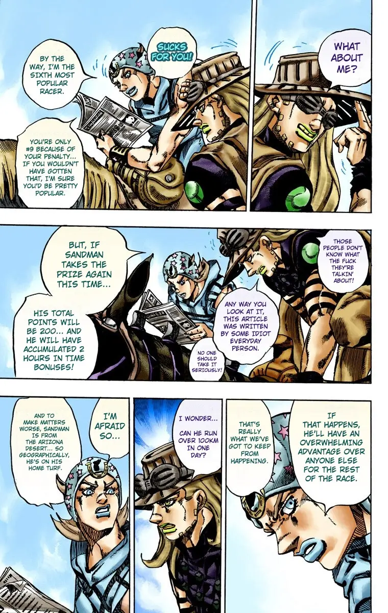 JoJo's Bizarre Adventure Steel Ball Run Colored Manga, chapter 13, page 18