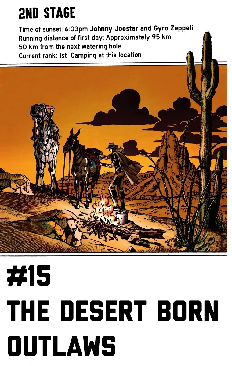 JoJo's Bizarre Adventure Steel Ball Run Colored Manga, chapter 15, page 2