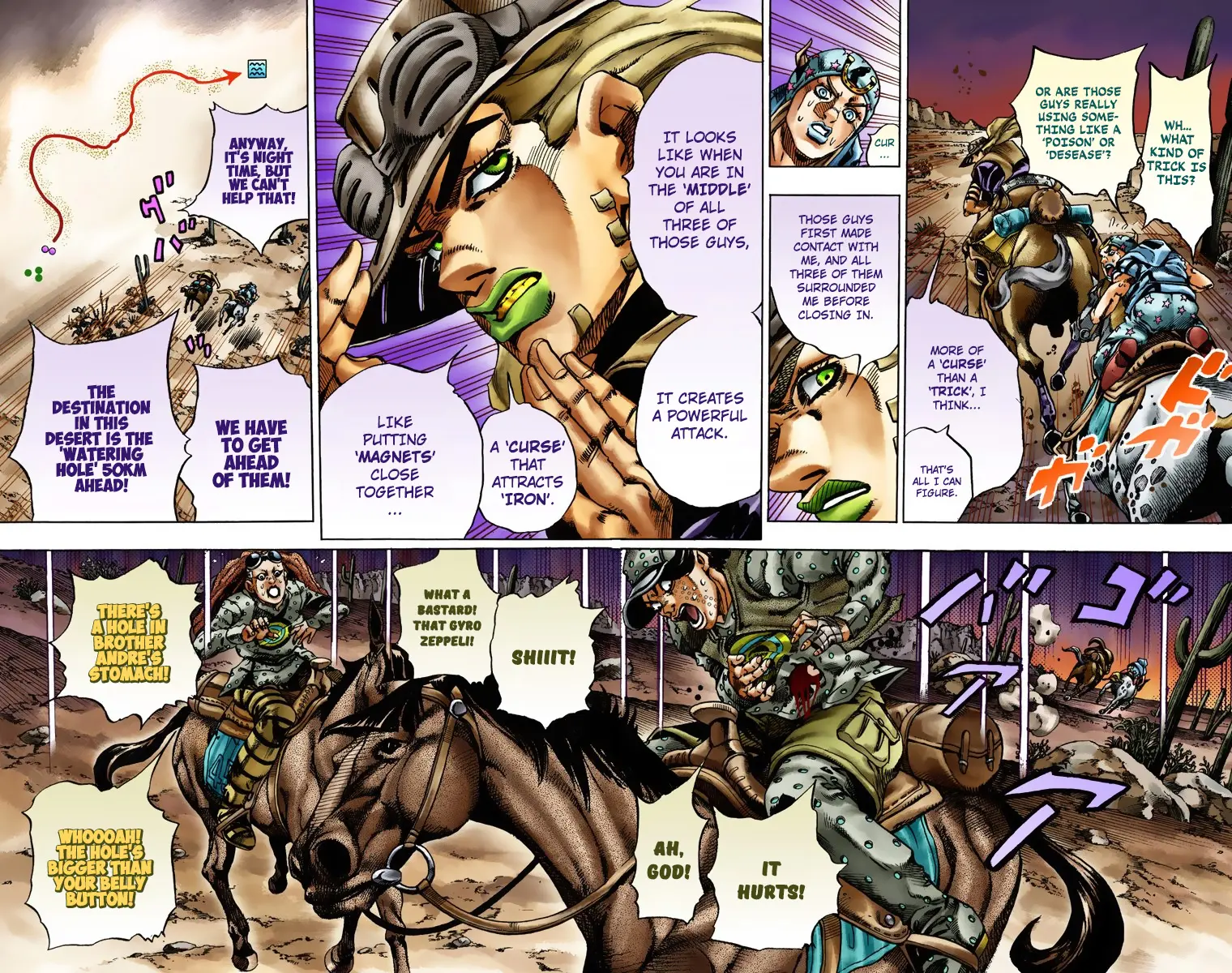 JoJo's Bizarre Adventure Steel Ball Run Colored Manga, chapter 17, page 3