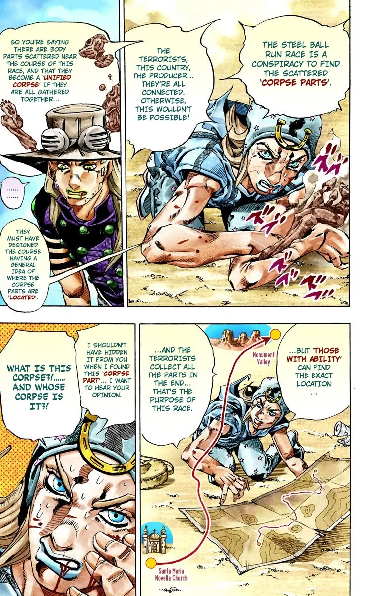 JoJo's Bizarre Adventure Steel Ball Run Colored Manga, chapter 27, page 43