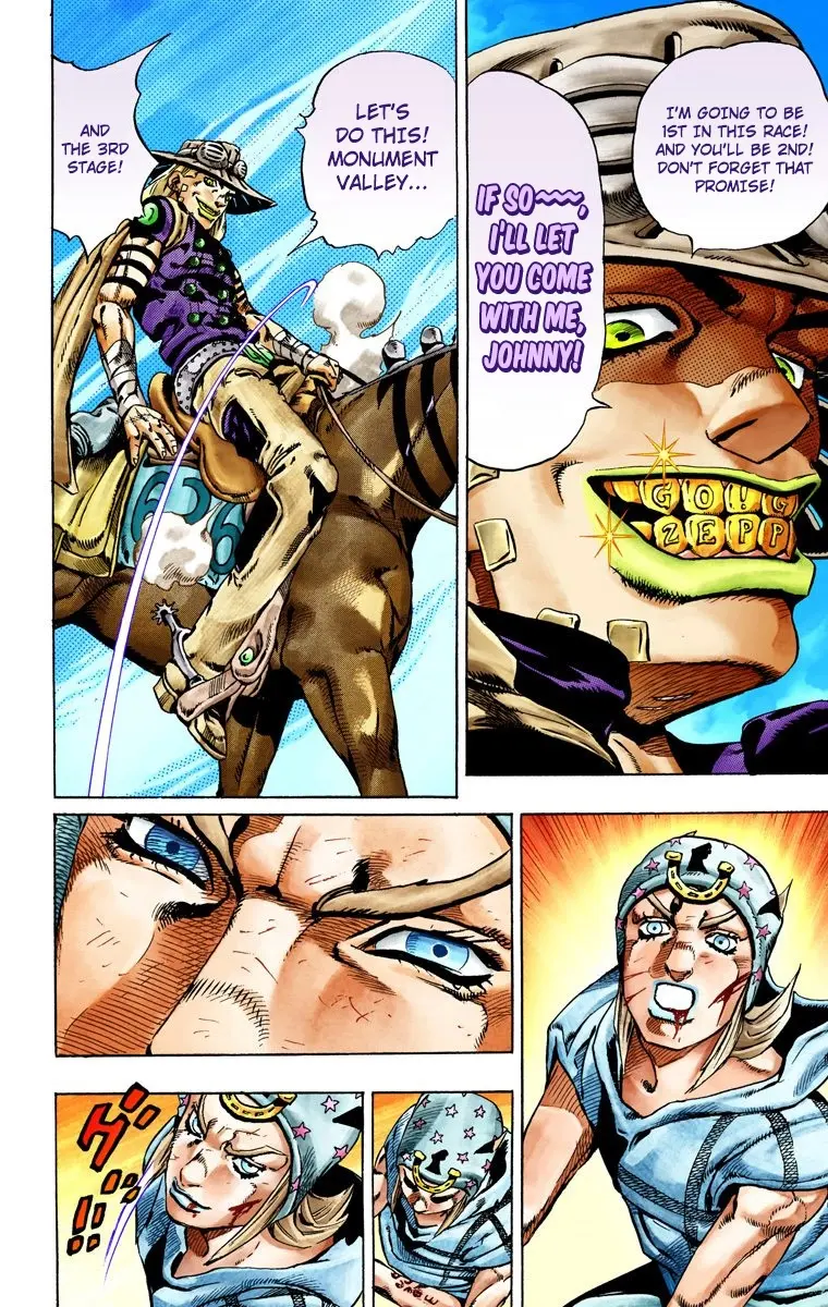 JoJo's Bizarre Adventure Steel Ball Run Colored Manga, chapter 27, page 50
