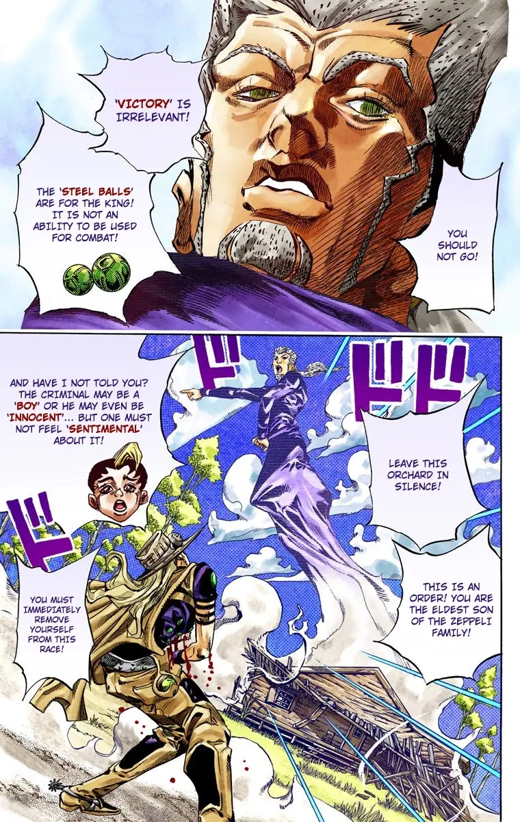 JoJo's Bizarre Adventure Steel Ball Run Colored Manga, chapter 35, page 17