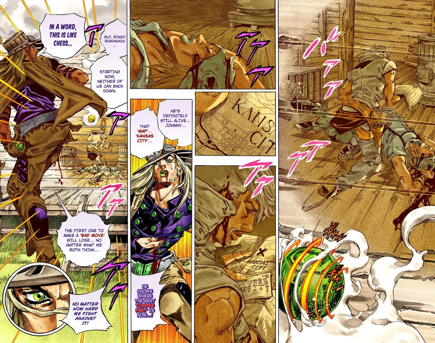 JoJo's Bizarre Adventure Steel Ball Run Colored Manga, chapter 35, page 20