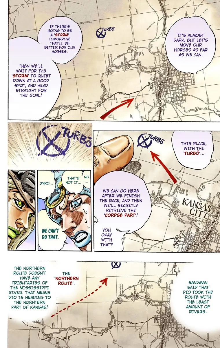 JoJo's Bizarre Adventure Steel Ball Run Colored Manga, chapter 36, page 15
