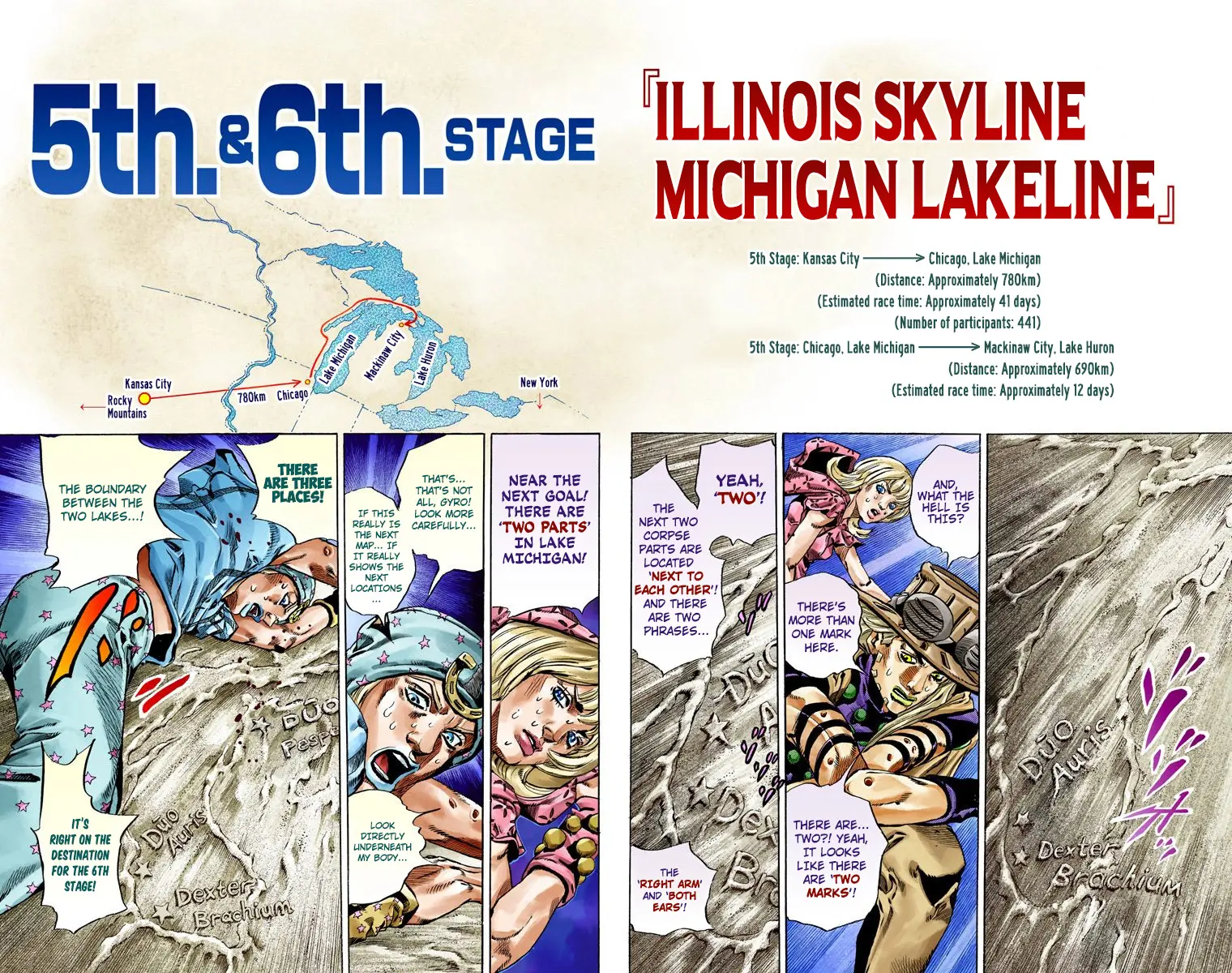 JoJo's Bizarre Adventure Steel Ball Run Colored Manga, chapter 40, page 19