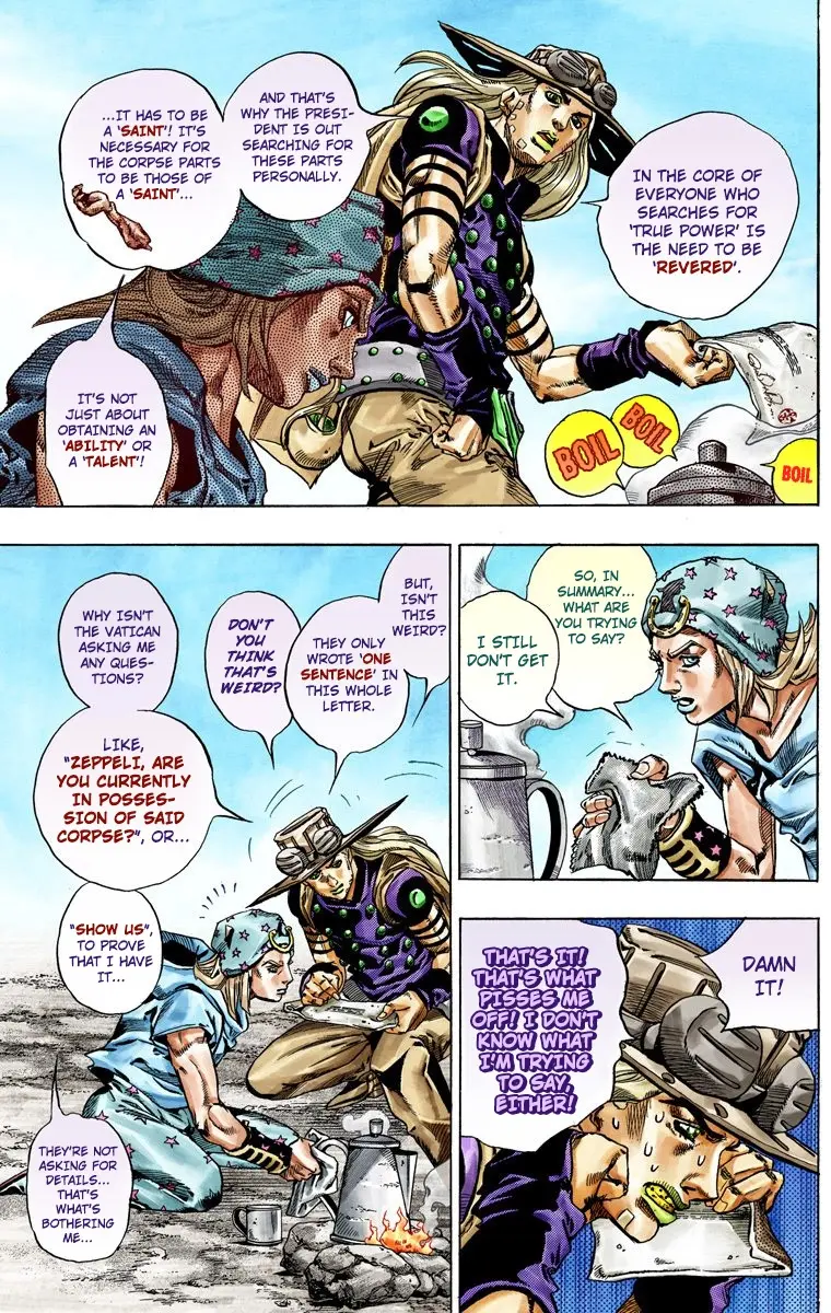 JoJo's Bizarre Adventure Steel Ball Run Colored Manga, chapter 41, page 9