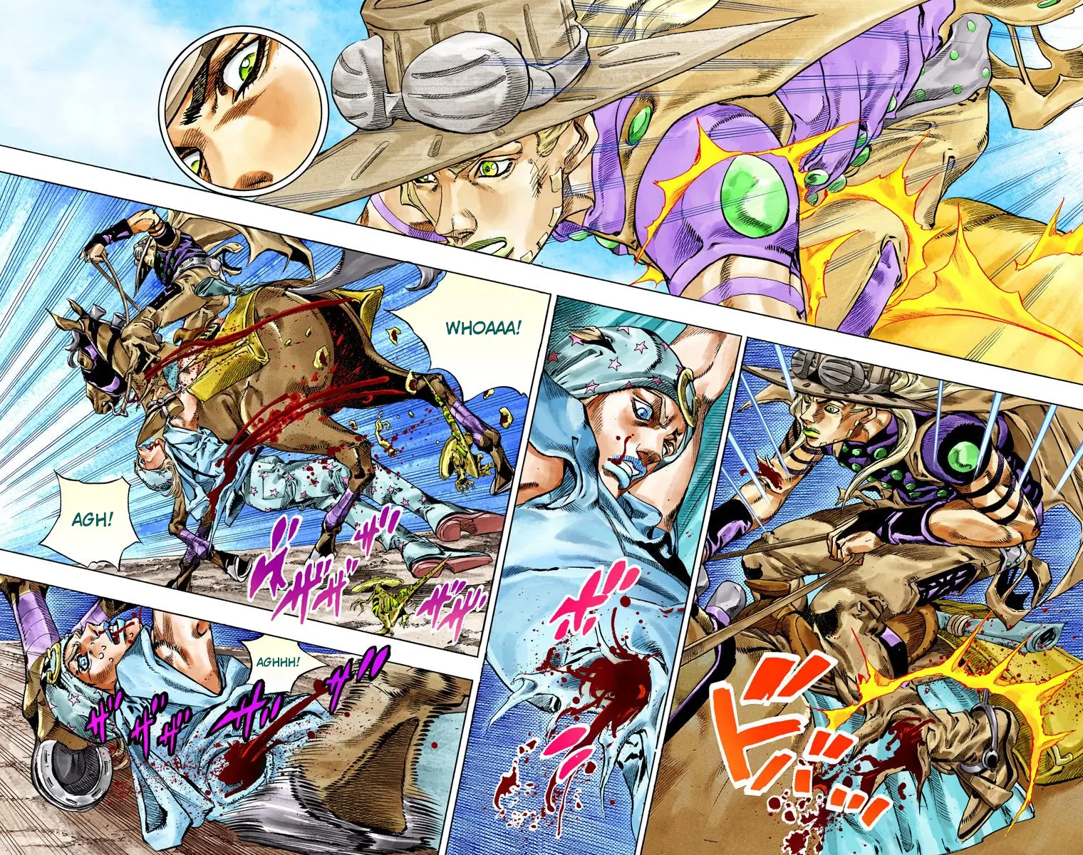 JoJo's Bizarre Adventure Steel Ball Run Colored Manga, chapter 42, page 32