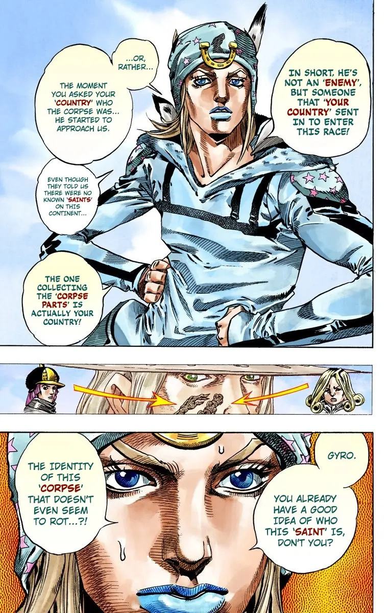 JoJo's Bizarre Adventure Steel Ball Run Colored Manga, chapter 45, page 15