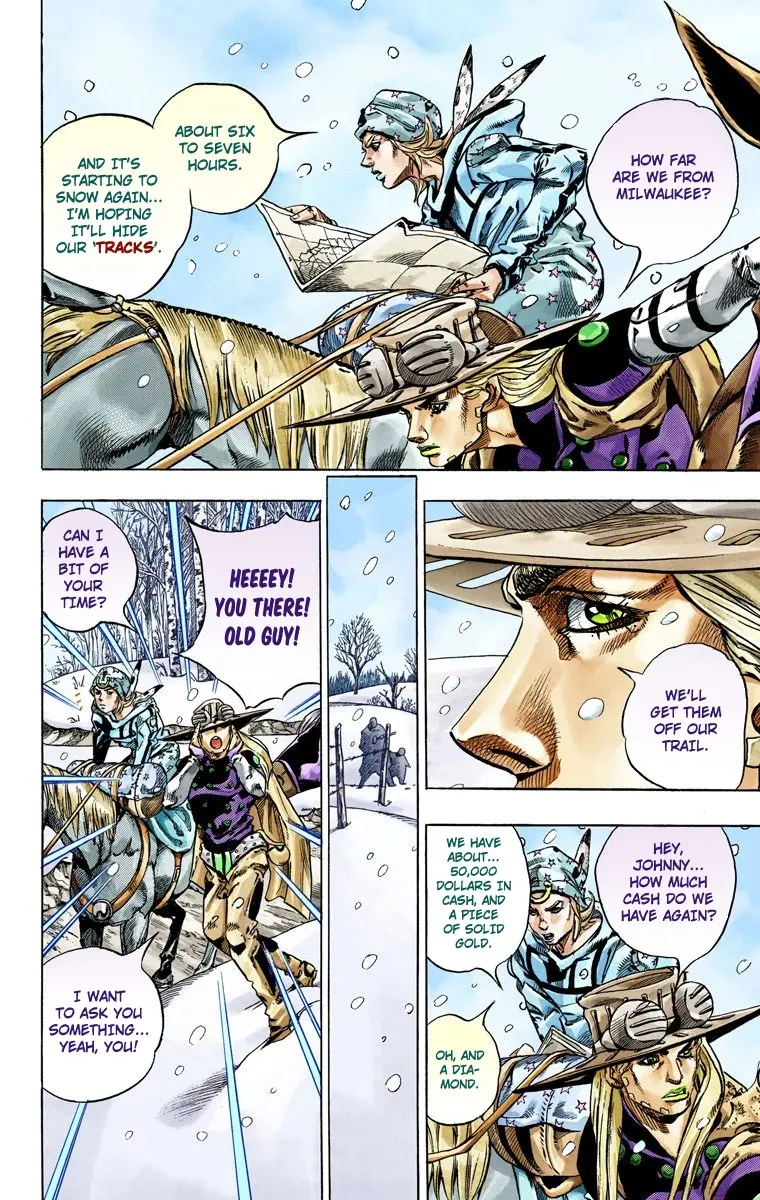 JoJo's Bizarre Adventure Steel Ball Run Colored Manga, chapter 46, page 5