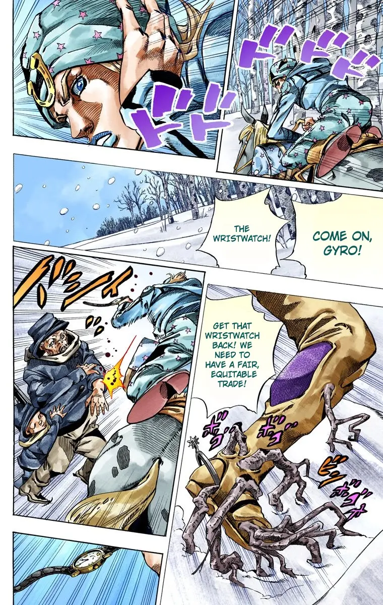 JoJo's Bizarre Adventure Steel Ball Run Colored Manga, chapter 46, page 15