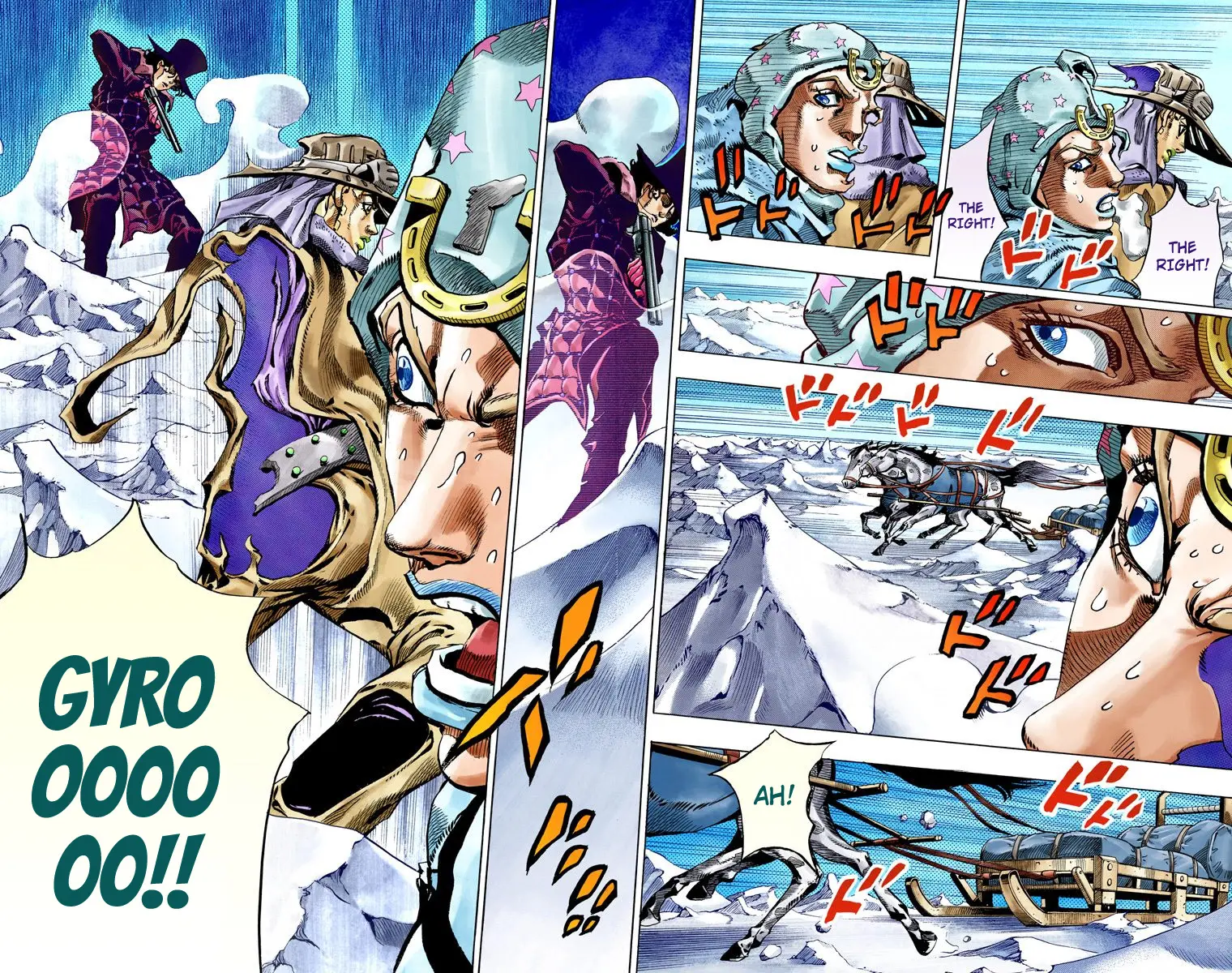 JoJo's Bizarre Adventure Steel Ball Run Colored Manga, chapter 52, page 17