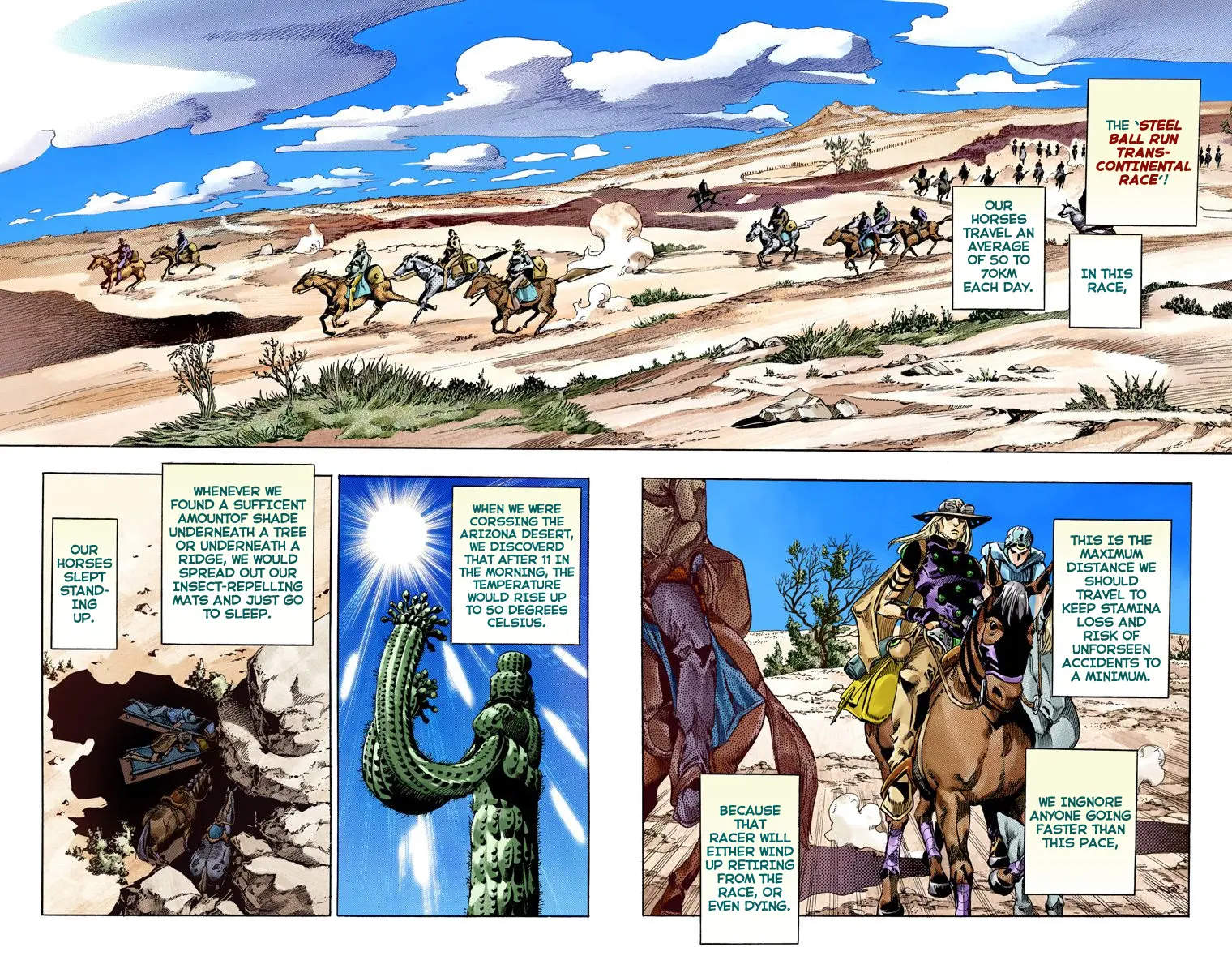 JoJo's Bizarre Adventure Steel Ball Run Colored Manga, chapter 55, page 3