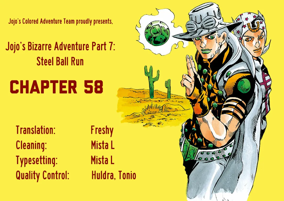 JoJo's Bizarre Adventure Steel Ball Run Colored Manga, chapter 58, page 44
