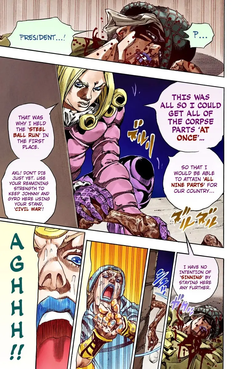 JoJo's Bizarre Adventure Steel Ball Run Colored Manga, chapter 59, page 51