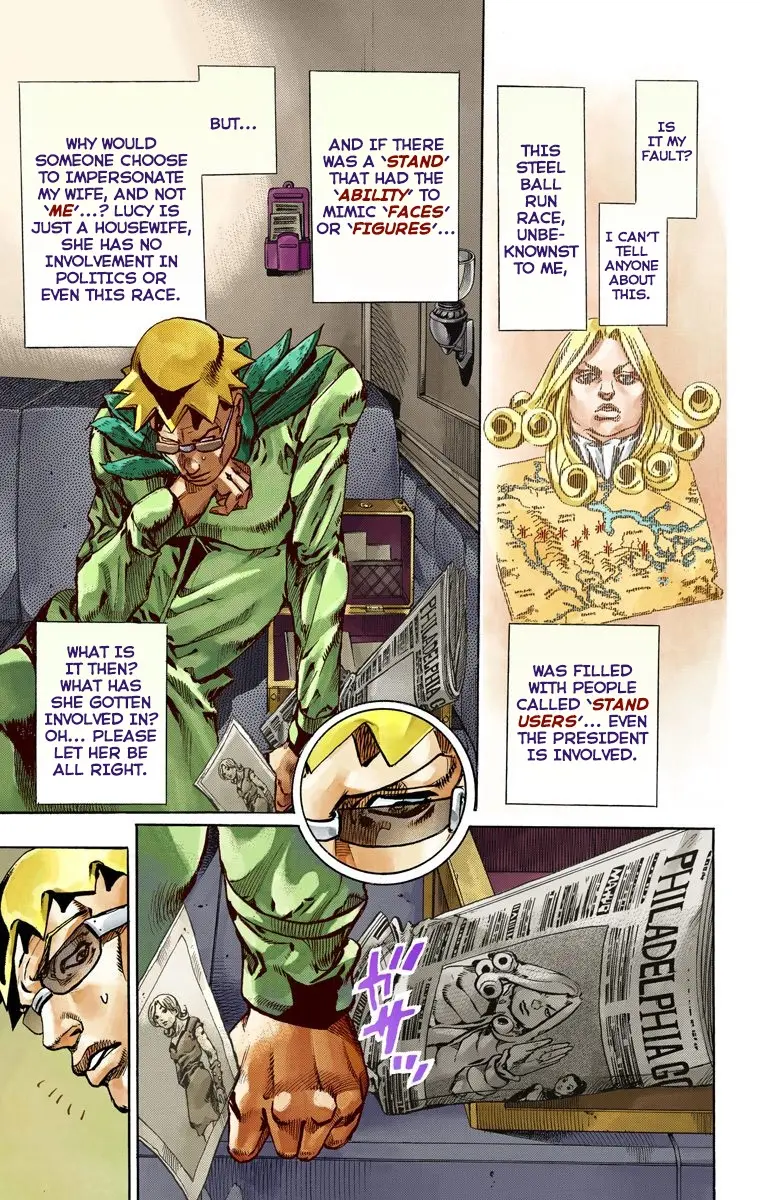 JoJo's Bizarre Adventure Steel Ball Run Colored Manga, chapter 60, page 14