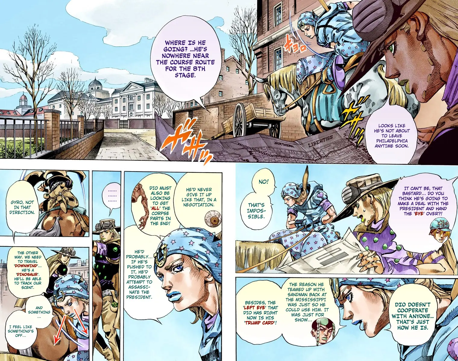 JoJo's Bizarre Adventure Steel Ball Run Colored Manga, chapter 64, page 8