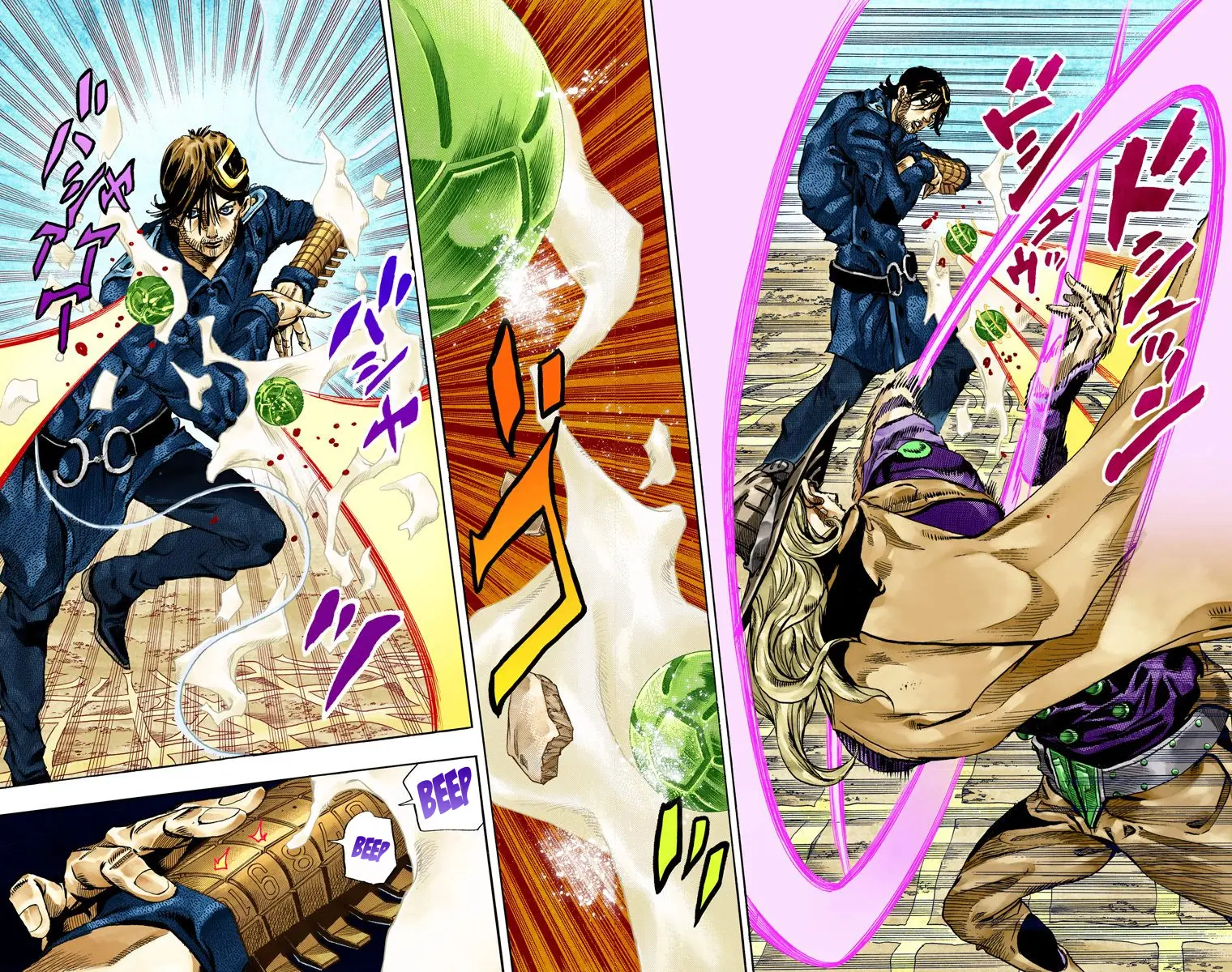 JoJo's Bizarre Adventure Steel Ball Run Colored Manga, chapter 66, page 7