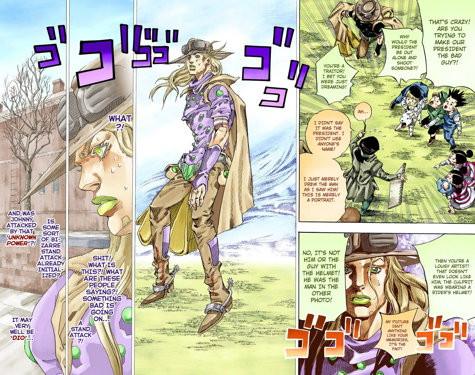 JoJo's Bizarre Adventure Steel Ball Run Colored Manga, chapter 66, page 35