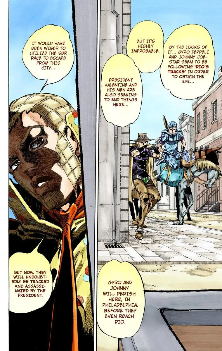 JoJo's Bizarre Adventure Steel Ball Run Colored Manga, chapter 67, page 18