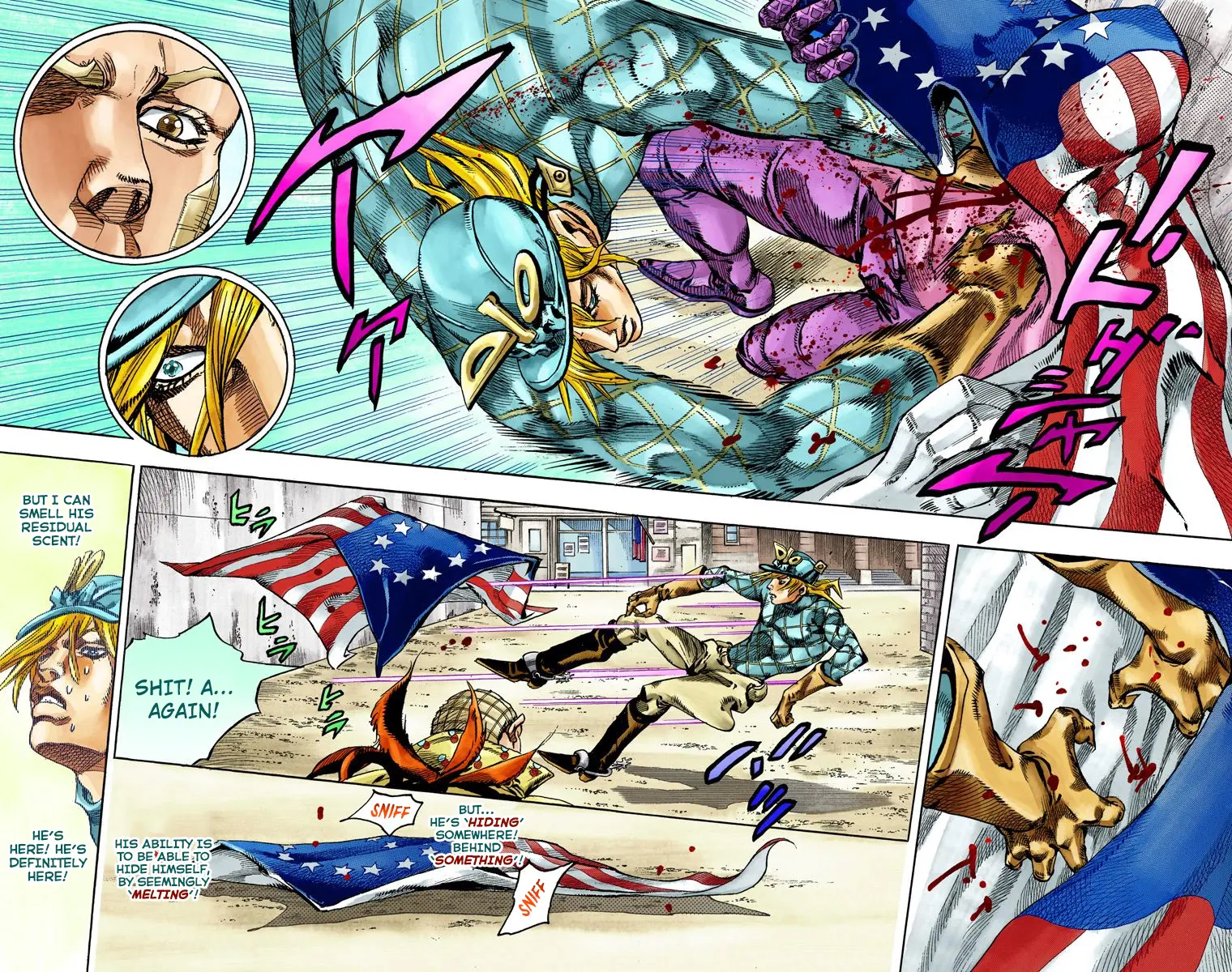 JoJo's Bizarre Adventure Steel Ball Run Colored Manga, chapter 69, page 18