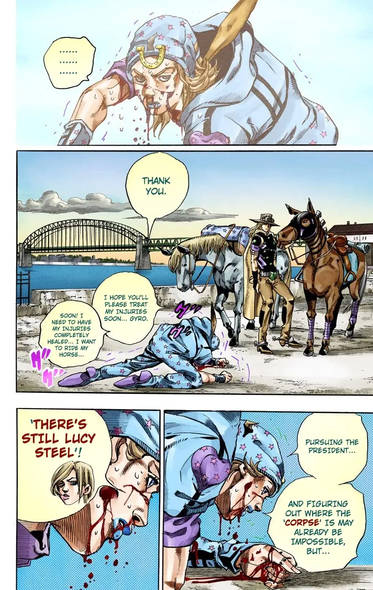 JoJo's Bizarre Adventure Steel Ball Run Colored Manga, chapter 72, page 23