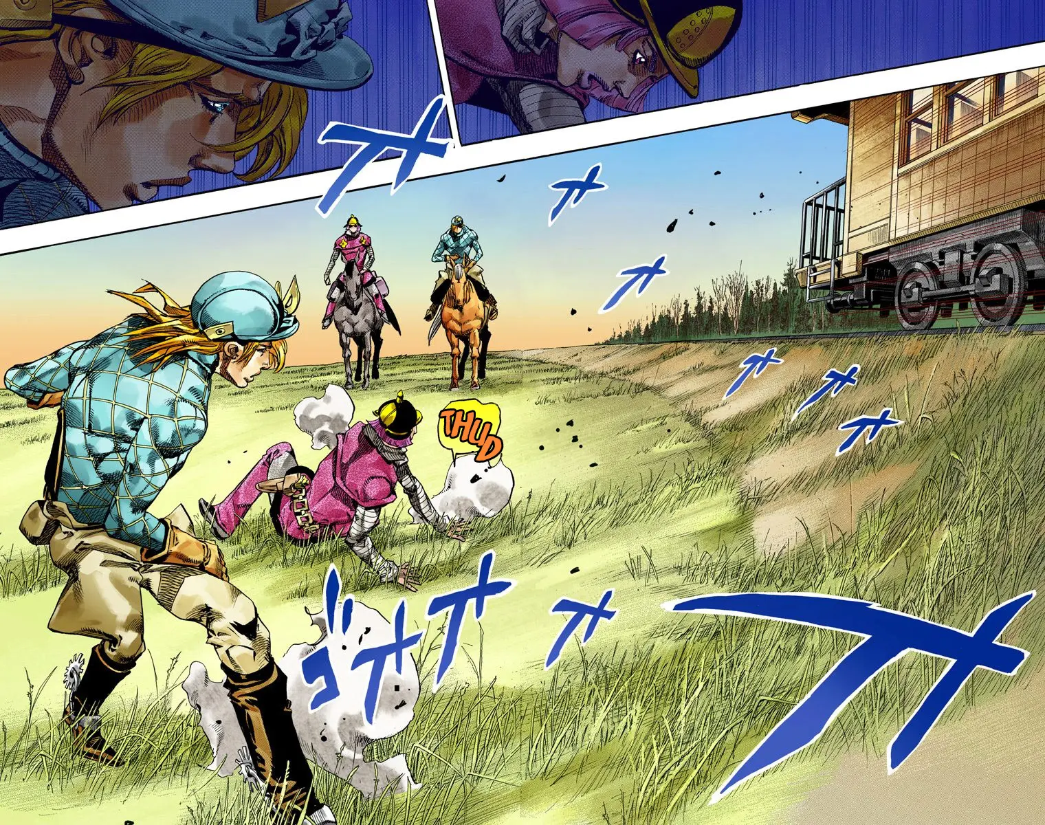 JoJo's Bizarre Adventure Steel Ball Run Colored Manga, chapter 74, page 24