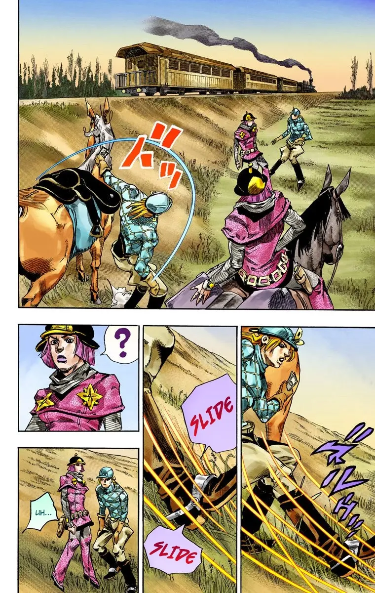 JoJo's Bizarre Adventure Steel Ball Run Colored Manga, chapter 74, page 27