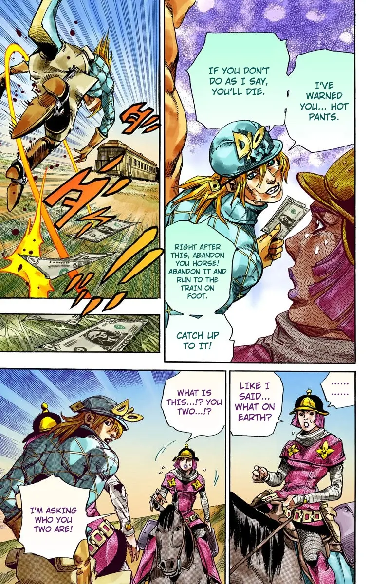 JoJo's Bizarre Adventure Steel Ball Run Colored Manga, chapter 74, page 28