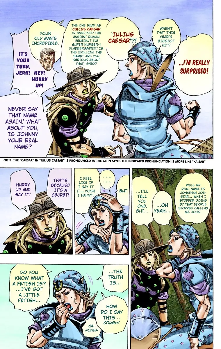 JoJo's Bizarre Adventure Steel Ball Run Colored Manga, chapter 76, page 15