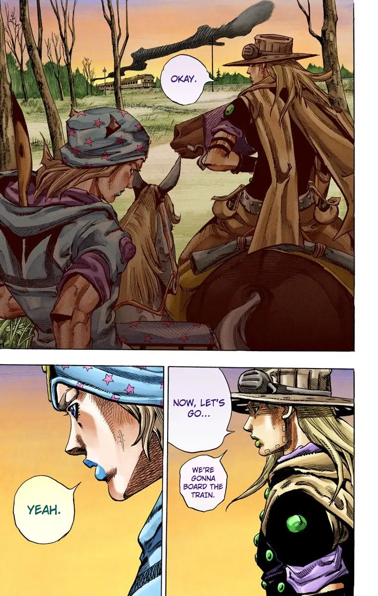 JoJo's Bizarre Adventure Steel Ball Run Colored Manga, chapter 76, page 17