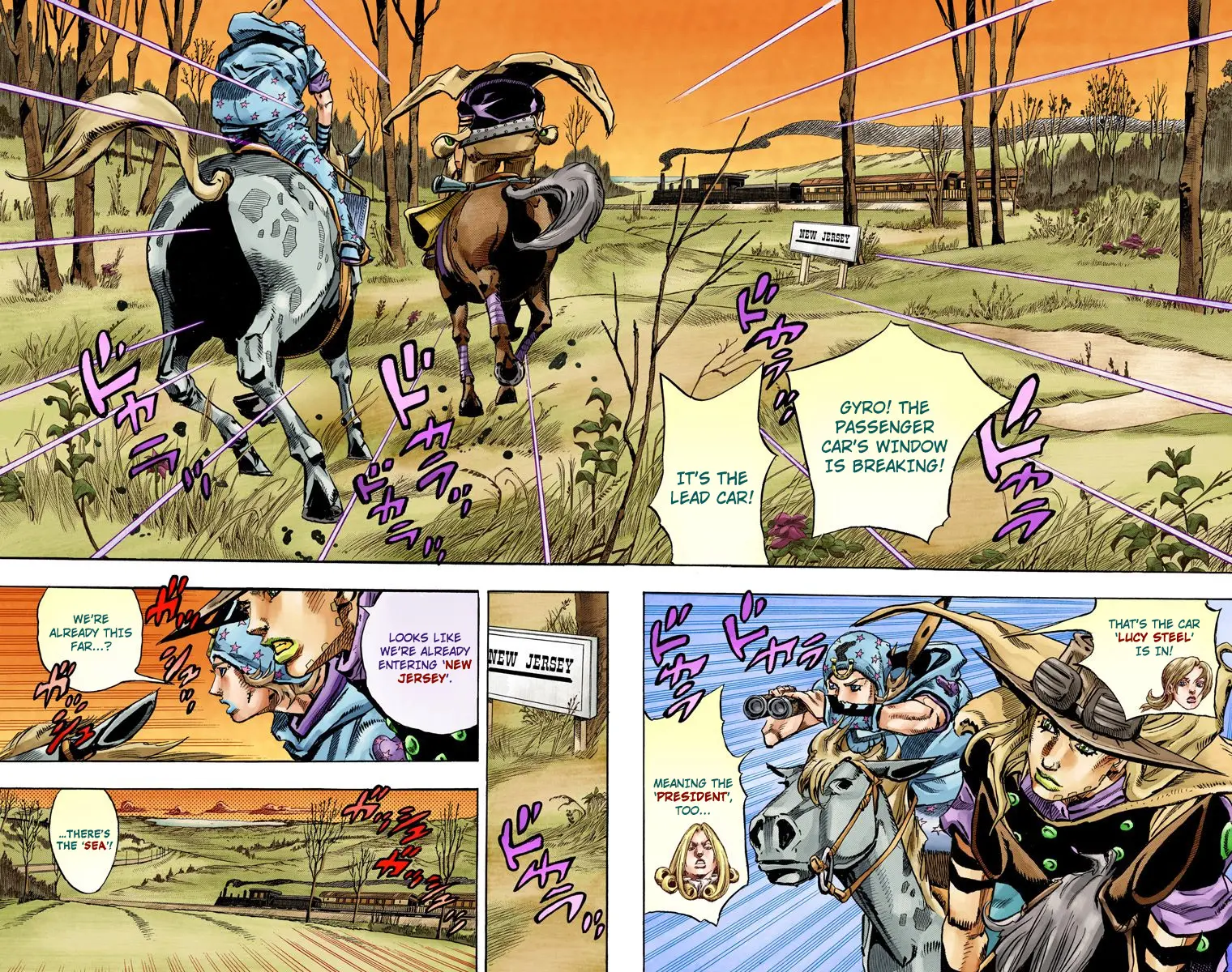 JoJo's Bizarre Adventure Steel Ball Run Colored Manga, chapter 77, page 10