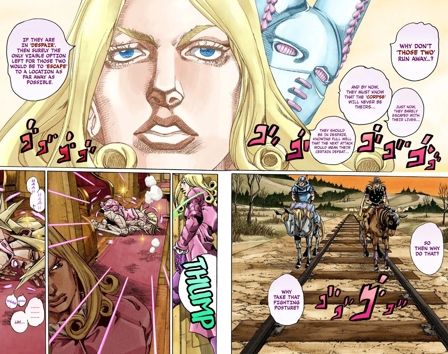 JoJo's Bizarre Adventure Steel Ball Run Colored Manga, chapter 80, page 9