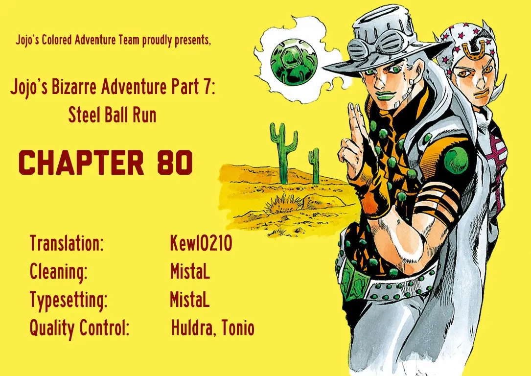 JoJo's Bizarre Adventure Steel Ball Run Colored Manga, chapter 80, page 33