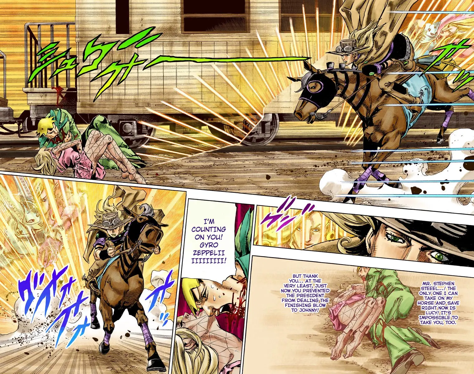 JoJo's Bizarre Adventure Steel Ball Run Colored Manga, chapter 81, page 23