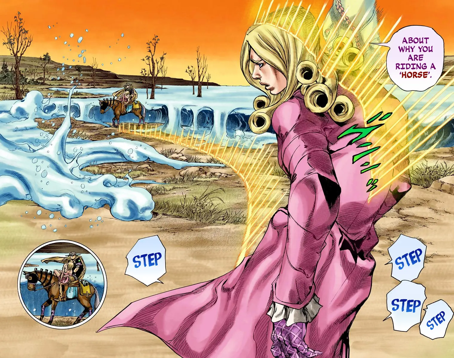 JoJo's Bizarre Adventure Steel Ball Run Colored Manga, chapter 82, page 12