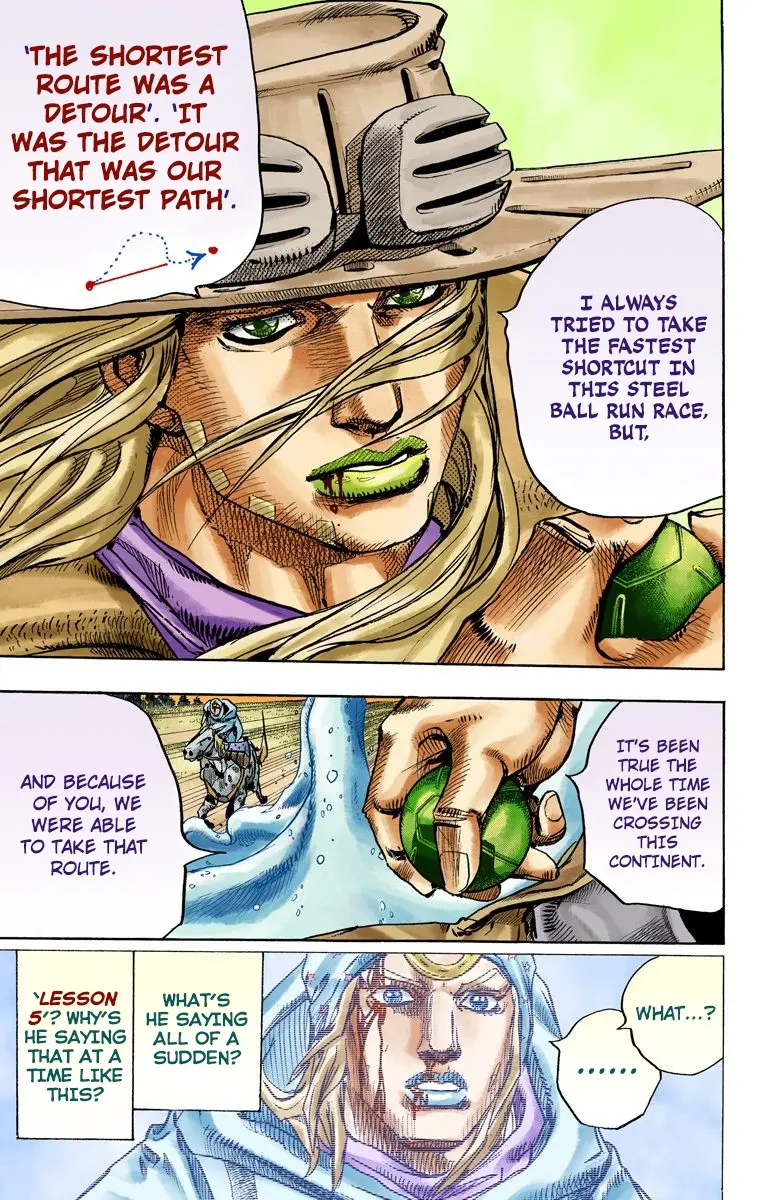 JoJo's Bizarre Adventure Steel Ball Run Colored Manga, chapter 84, page 8
