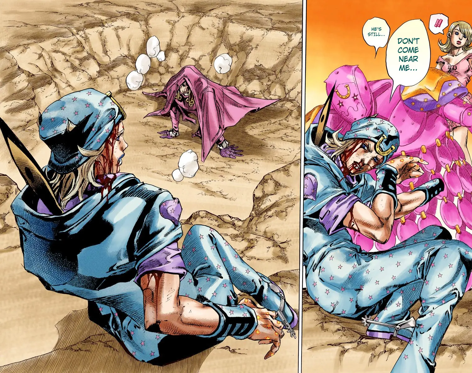 JoJo's Bizarre Adventure Steel Ball Run Colored Manga, chapter 87, page 34