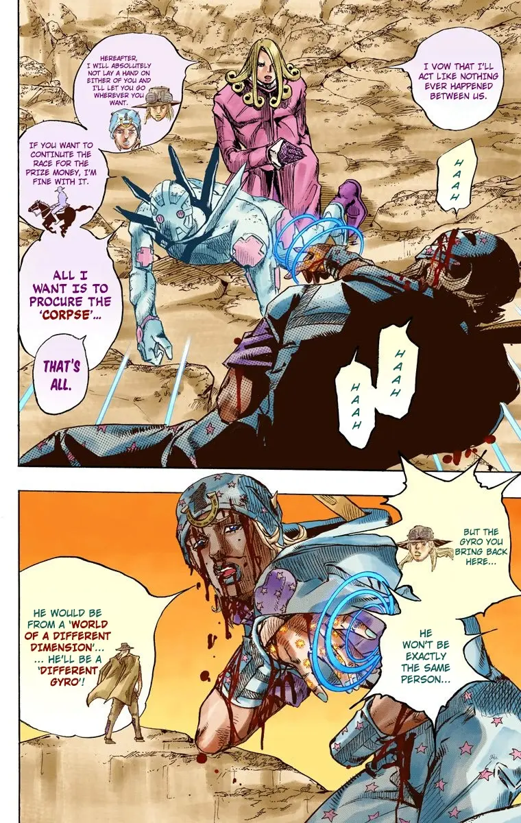 JoJo's Bizarre Adventure Steel Ball Run Colored Manga, chapter 88, page 11