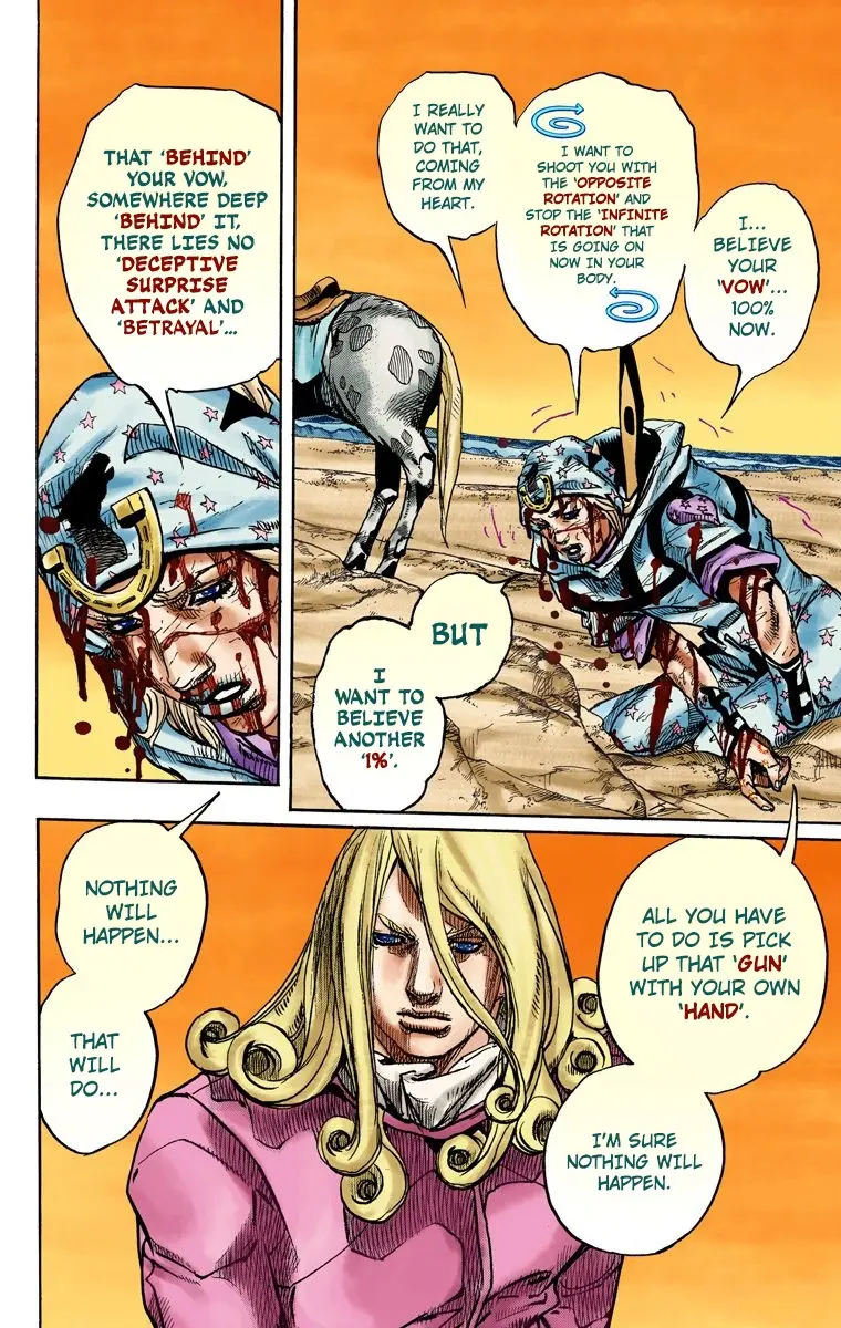 JoJo's Bizarre Adventure Steel Ball Run Colored Manga, chapter 89, page 12
