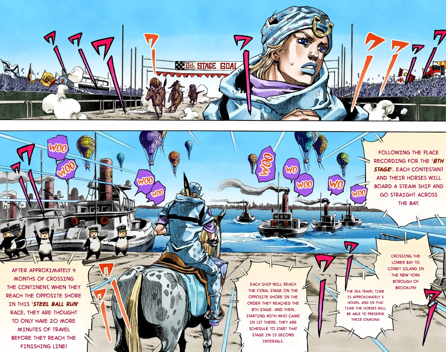 JoJo's Bizarre Adventure Steel Ball Run Colored Manga, chapter 91, page 23