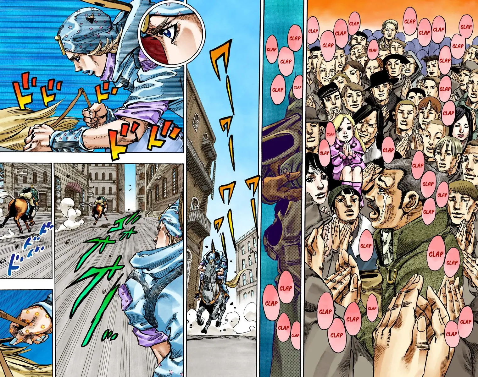 JoJo's Bizarre Adventure Steel Ball Run Colored Manga, chapter 91, page 38