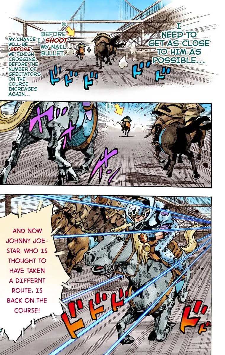 JoJo's Bizarre Adventure Steel Ball Run Colored Manga, chapter 93, page 17