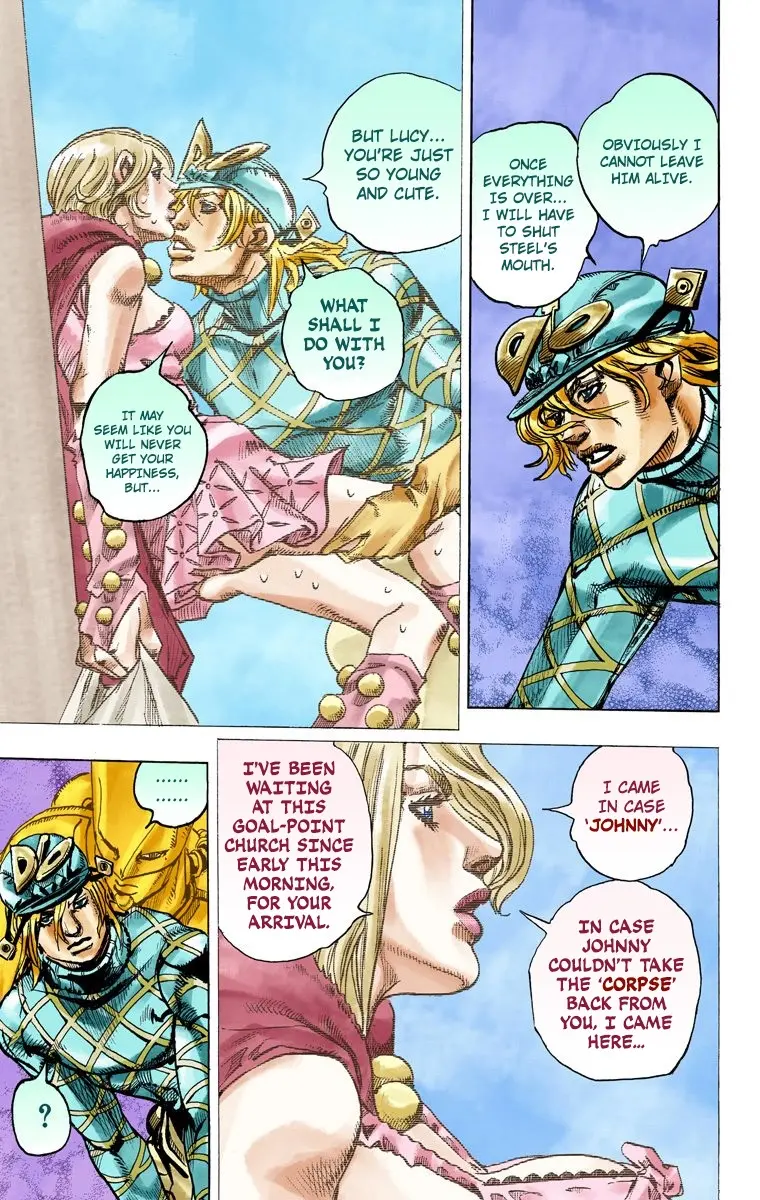 JoJo's Bizarre Adventure Steel Ball Run Colored Manga, chapter 95 END, page 12