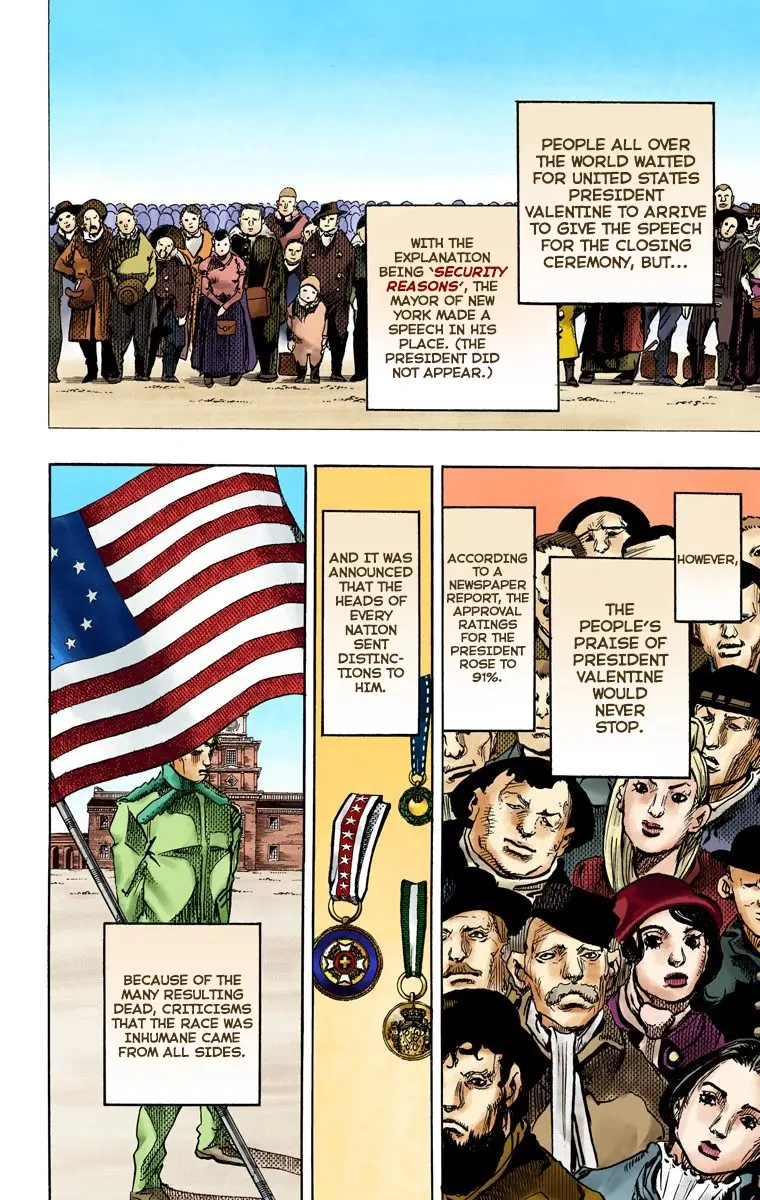JoJo's Bizarre Adventure Steel Ball Run Colored Manga, chapter 95 END, page 29
