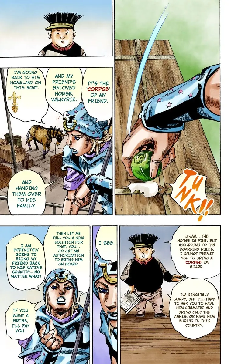 JoJo's Bizarre Adventure Steel Ball Run Colored Manga, chapter 95 END, page 36