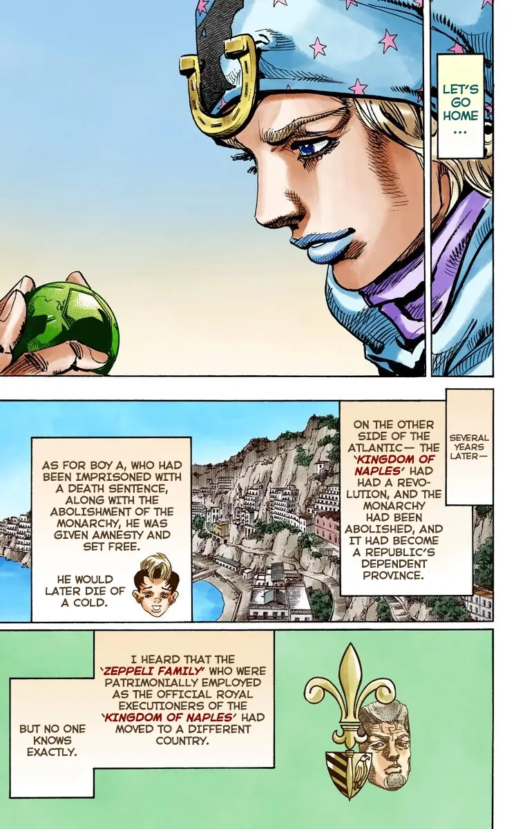 JoJo's Bizarre Adventure Steel Ball Run Colored Manga, chapter 95 END, page 41