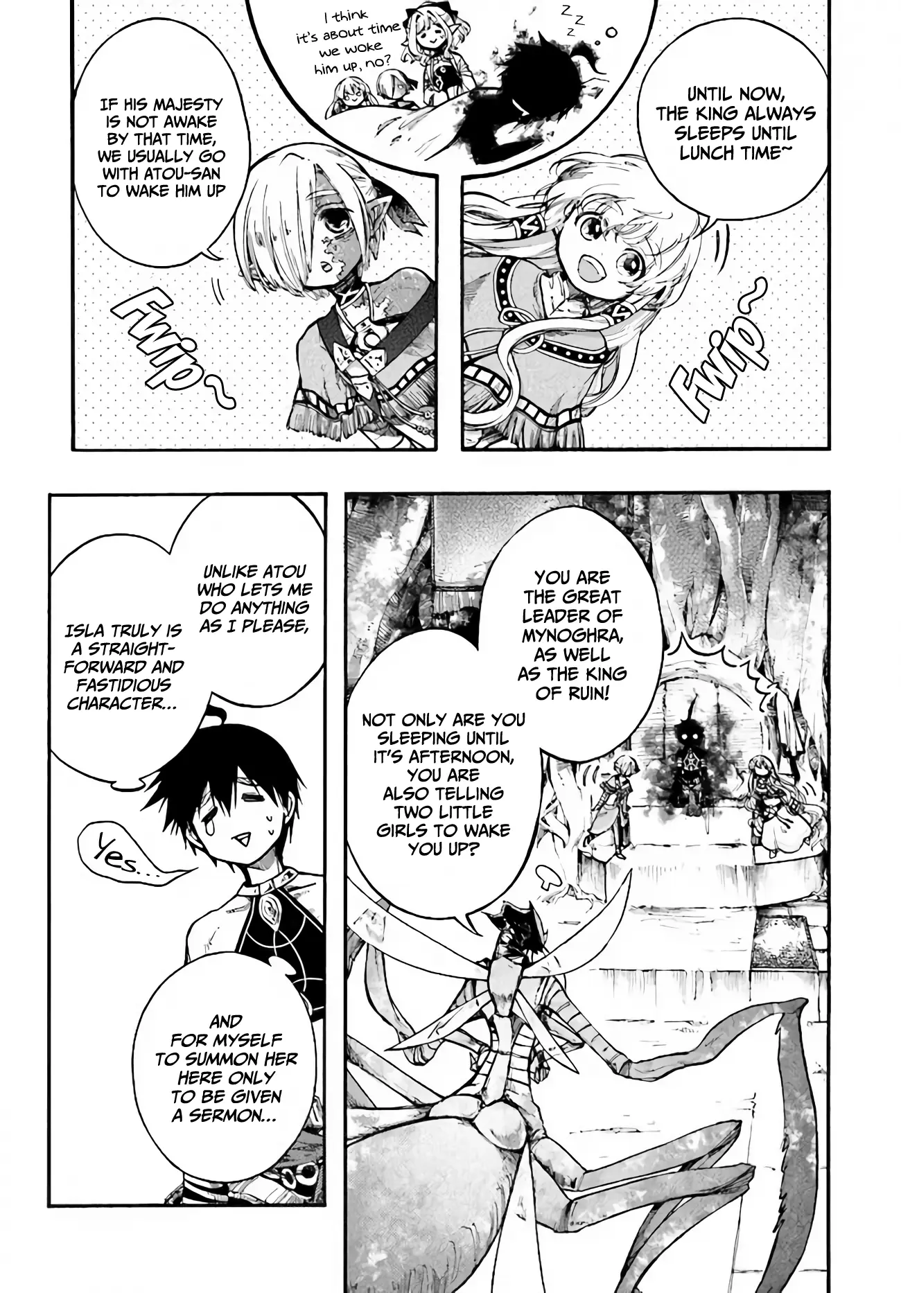 Apocalypse Bringer Mynoghra: World Conquest Starts with the Civilization of Ruin, chapter 14.1, page 4