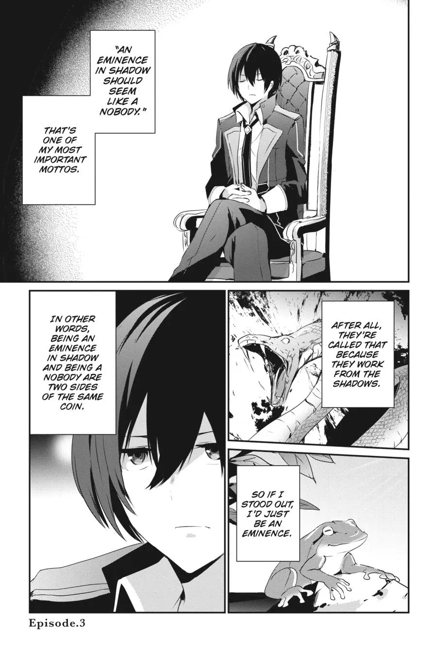 The Eminence in Shadow, chapter 3, page 1