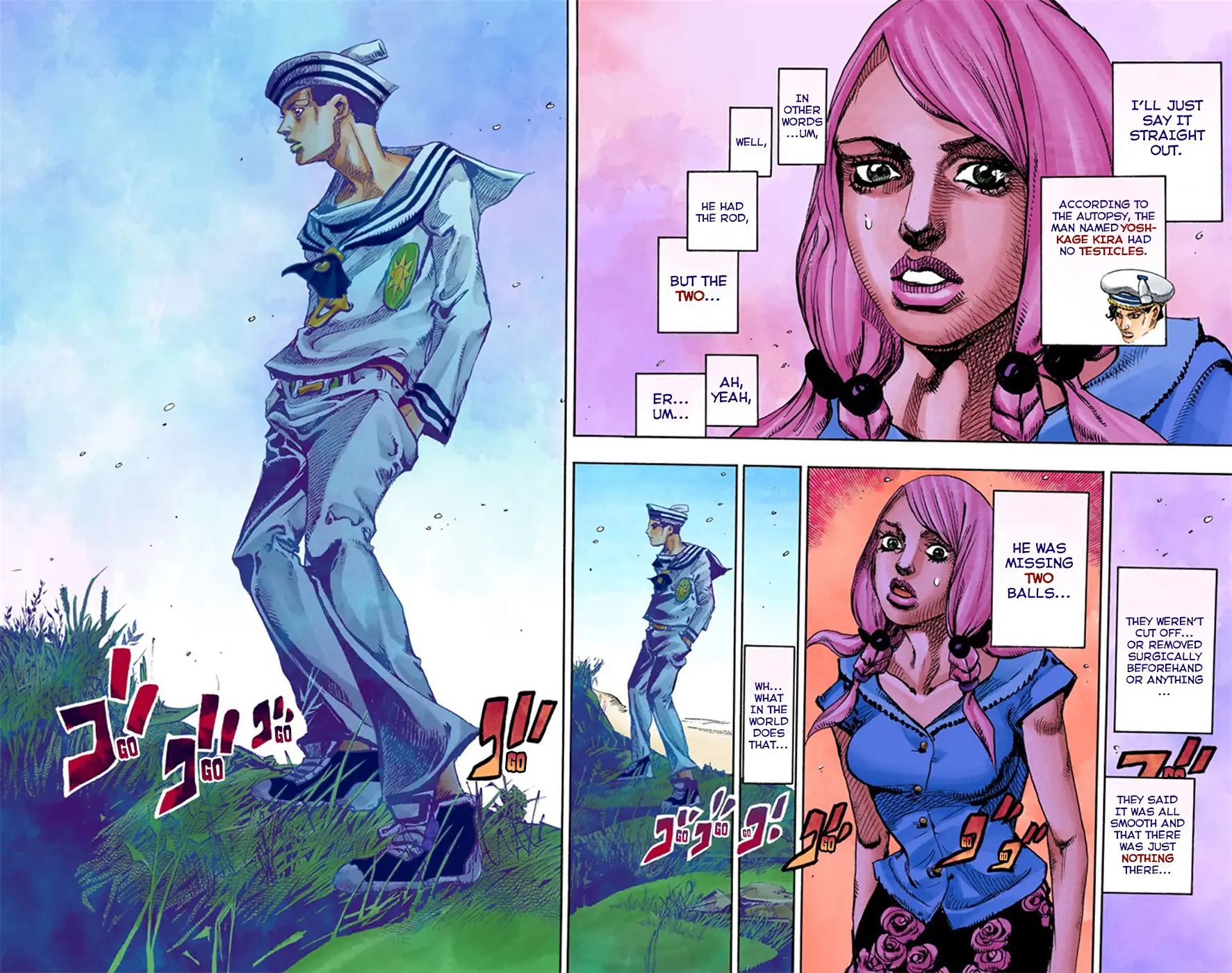 JoJo's Bizarre Adventure, Part 8: JoJolion Colored Manga, chapter 6, page 47